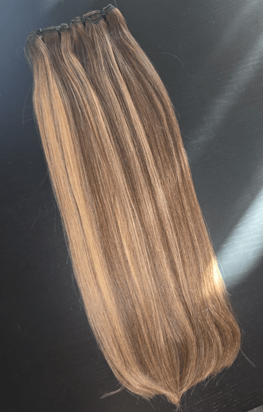 P4/27 Highlighted Straight Weave Extensions - Mibella Hair