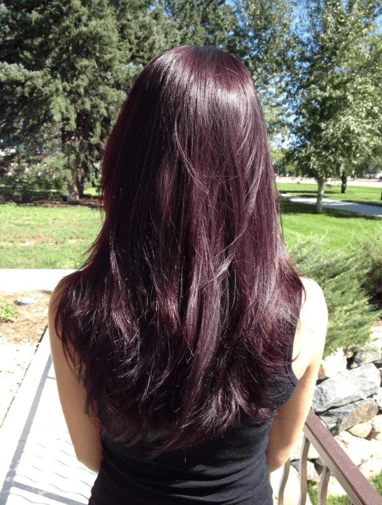 99J Dark Burgundy Straight Weave Extensions - Mibella Hair