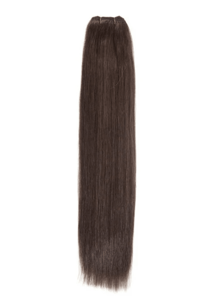 2 Coffee Brown Straight Weave Extensions - Mibella Hair