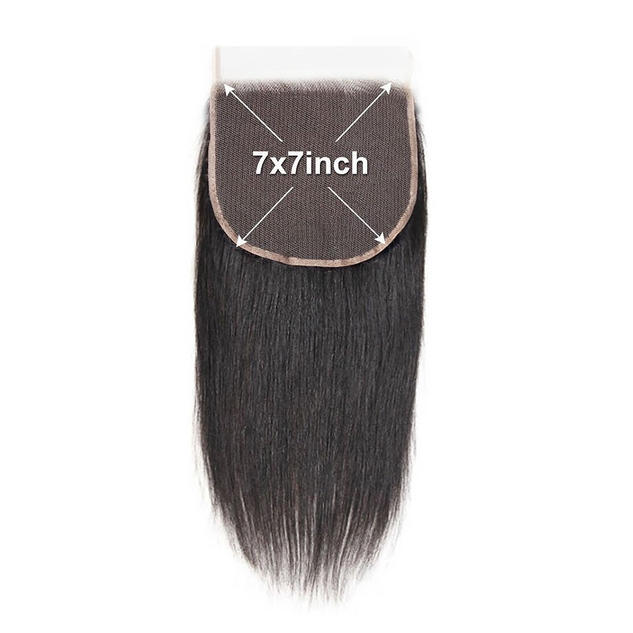 Natural Straight 7x7 HD Closure - Mibella Hair