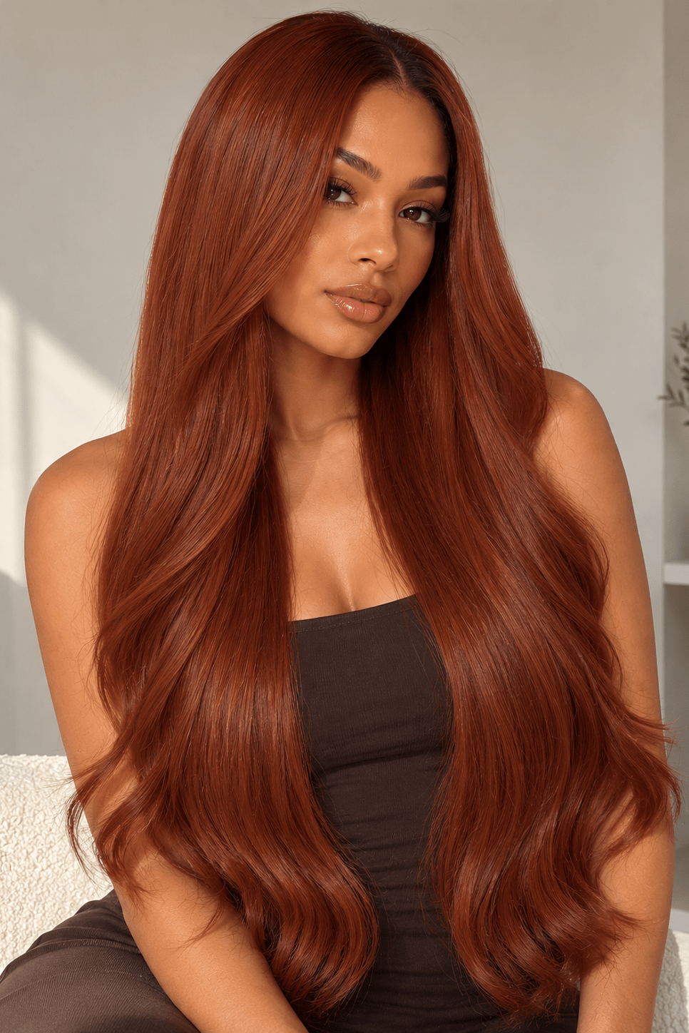 33 Dark Auburn Weave Extensions - Vietnamese Hair - Mibella Hair