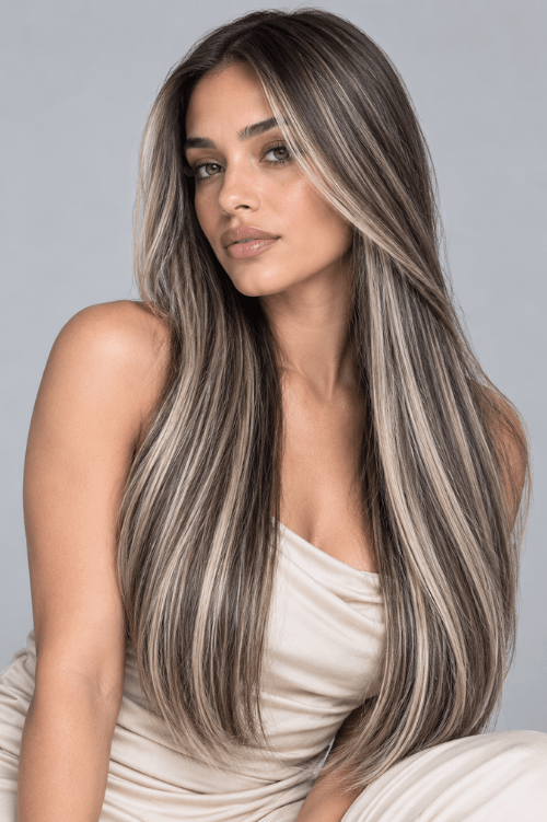 P1B/60 Highlighted Straight Weave Extensions - Vietnamese Hair - Mibella Hair