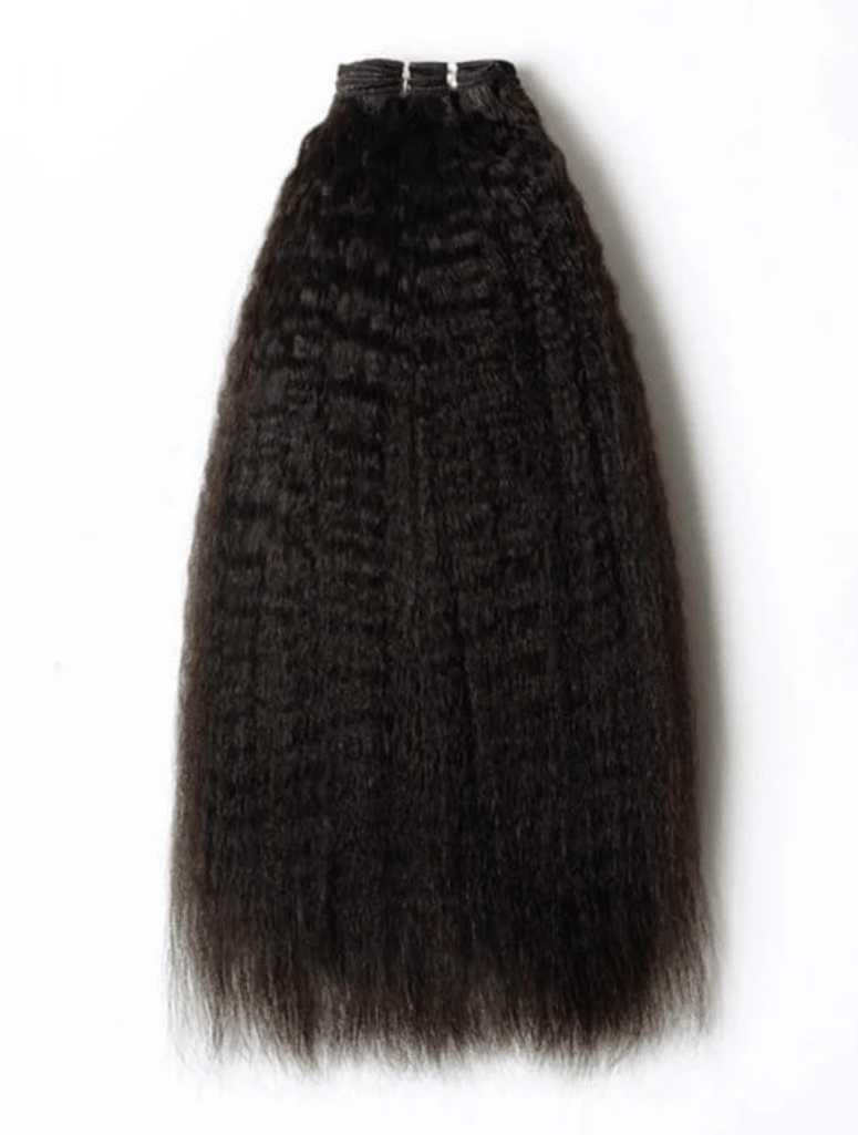 Kinky Straight Invisible Clip-in Extensions 5pcs - Mibella Hair