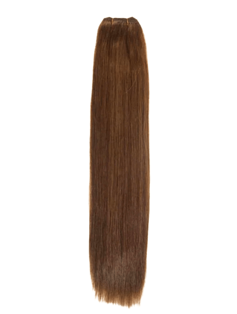 4 Choco Brown Straight Weave Extensions - Mibella Hair