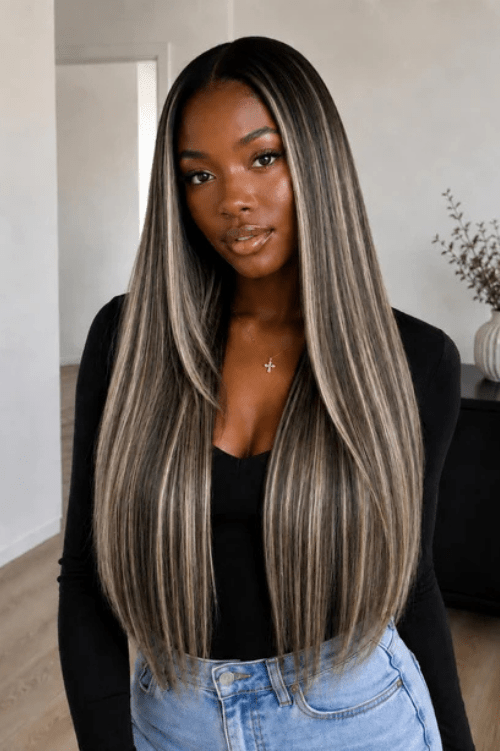 P1B/613 Highlighted Straight Weave Extensions - Mibella Hair