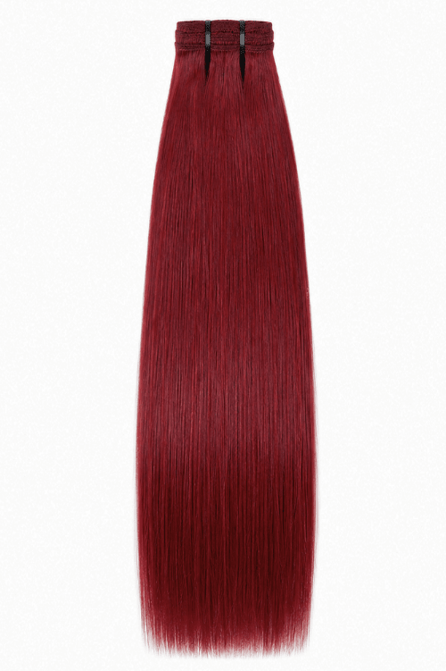 Cherry Red Straight Weave Extensions - Mibella Hair