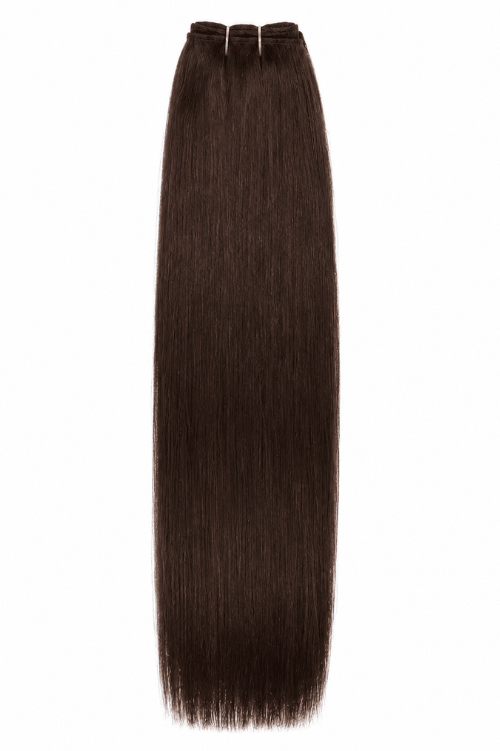 2 Coffee Brown Straight Weave Extensions - Mibella Hair