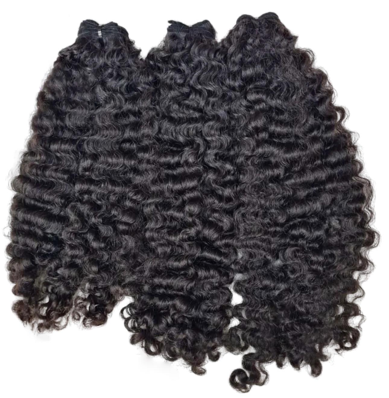 Burmese Curly Invisible Clip-in Extensions 5pcs - Mibella Hair