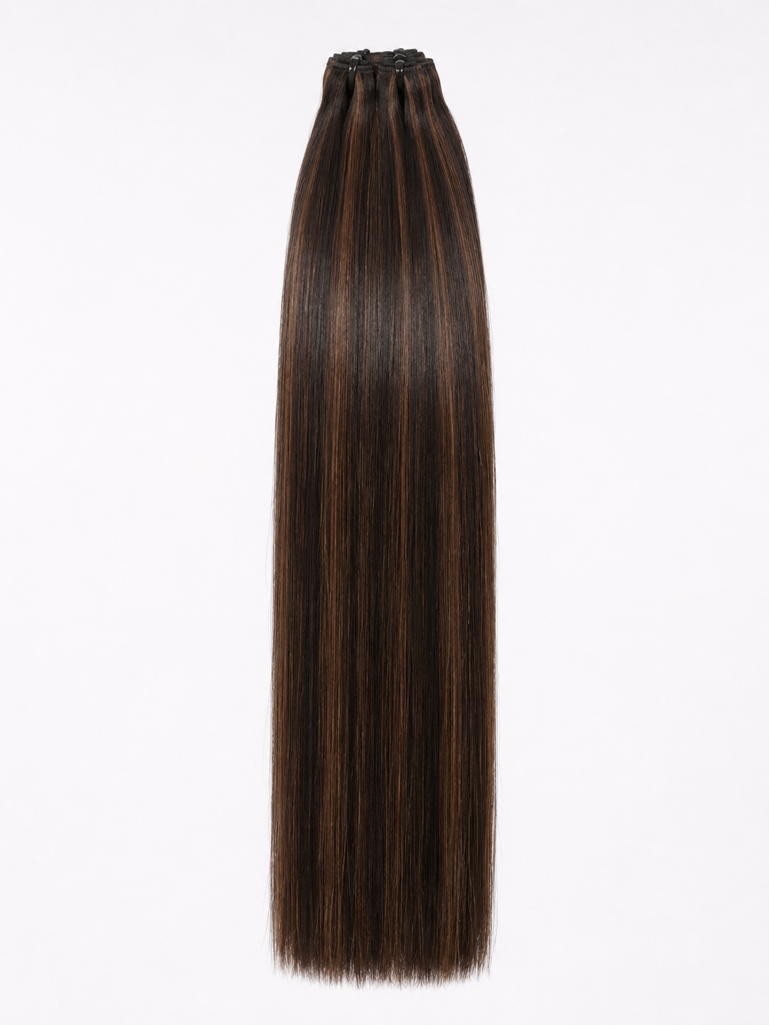 #P1B/4 Highlighted Brown Straight Weave Extensions