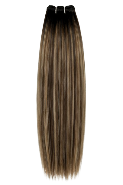 #P1B/8C Highlighted Brown Straight Weave Extensions
