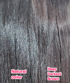 Deep Darkest Brown - Straight Weave Extensions - Vietnamese Hair