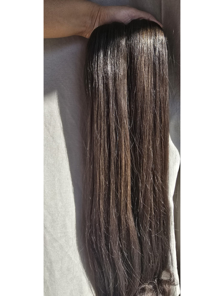 Dark Ash Brown Weave Extensions