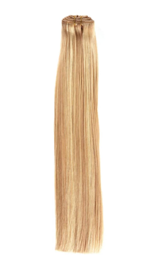 #P16/613 Highlighted Blonde Straight Weave Extensions