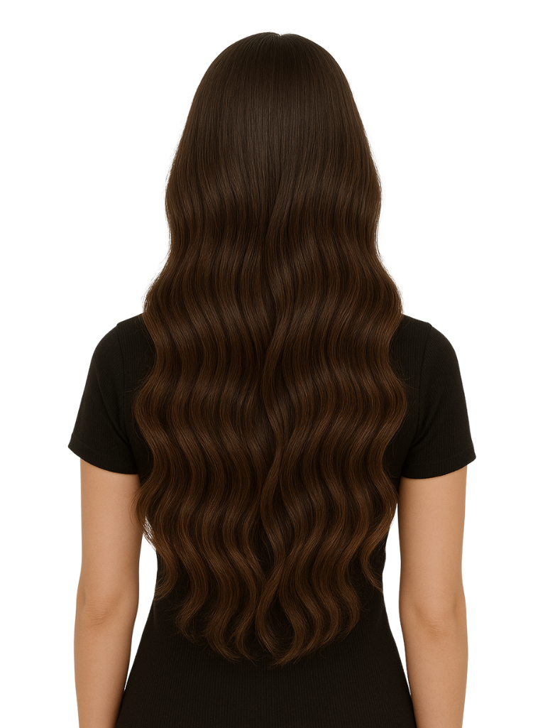#2 Coffee Brown Straight Weave Extensions