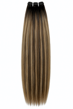 #P1B/8C Highlighted Brown Straight Weave Extensions