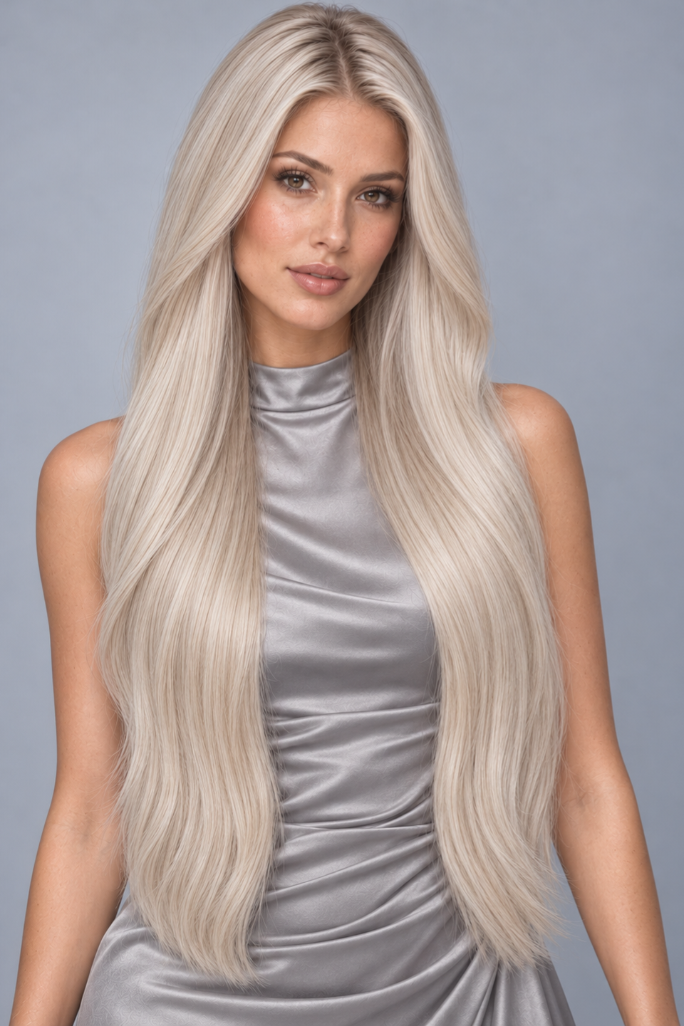 #1001 Ice Blonde Straight Weave Extensions - Vietnamese Hair